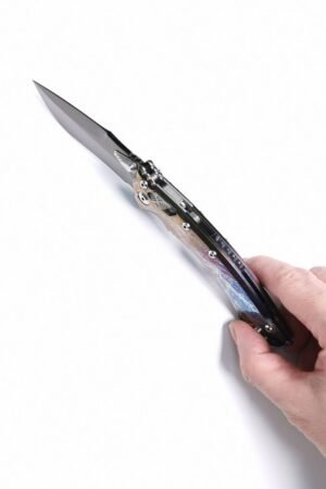 Microtech Amphibious M390 Ultra Mirror DLC Blade Titanium Handle Flame-Patterned SF Express