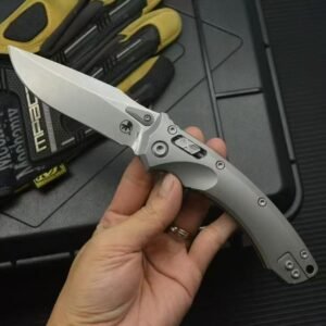 Microtech Amphibious Titanium Alloy Handle Folding Knife