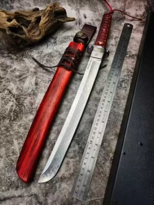 Honshu Red Demon Extreme-Core Samurai Fixed Blade Knife