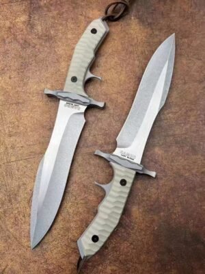 Rambo MK9 Stone Washed A8 Steel Fixed Blade Knife