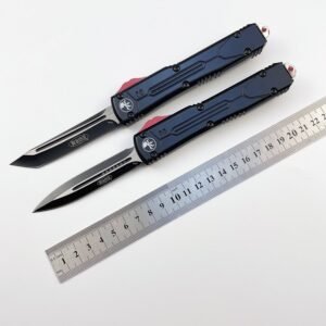 Zinc-handle Microtech Bounty Hunter Black OTF Knife