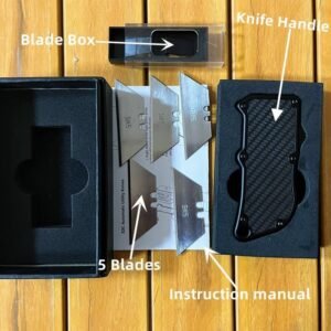OTF Box Cutter Utility Knife Blade Knife Equipped With 5 Blades