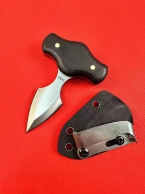 Winkler 3V Custom Black-Handle Push Dagger
