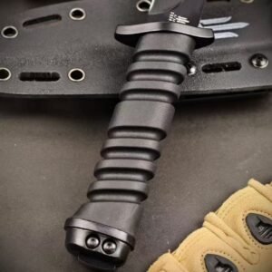 Alpha Tactical Black Knight Armor-Piercing Fixed Blade Knife