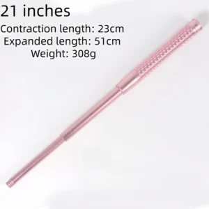 Alloy Mechanical Telescopic Baton – Pink Finish
