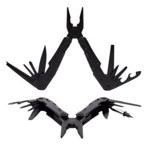 Black folding pliers multi-purpose tool outdoor multi-purpose