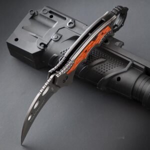 Fox Wood Handles Fold Claws Karambit Knife