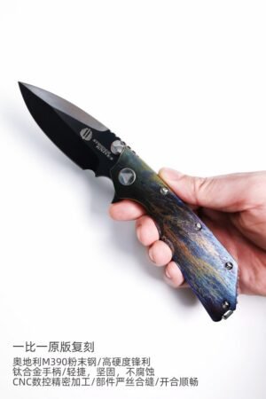 Dance Of The Undead M390 Sanding DLC Blade Titanium Alloy Handle SF Express