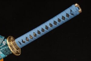 Ghost Handmade Blue Commander Samurai Fixed Blade Knife