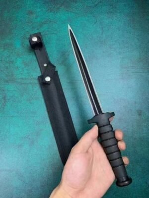 Classic Black Triangular Version Fixed Blade Knife