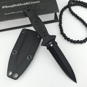 (G46) Poisonous Eyes Double-Peaked Hand Thorn Push Dagger
