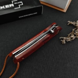 The Red Sparrow Damascus Is Small And The Small Is Broken Folding Knife