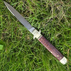 AKC Leverletto Brass Guard Side-Opening Knife