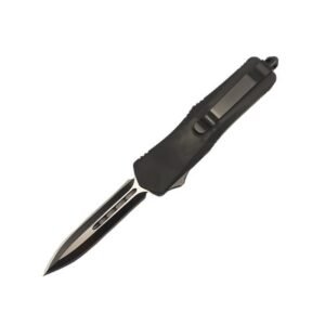 4 Inch OTF Automatic Knife – Black Handle Straight Edge