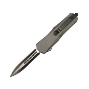 4 Inch OTF Automatic Knife – Black Handle Straight Edge