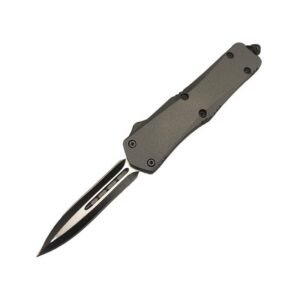4 Inch OTF Automatic Knife – Black Handle Straight Edge
