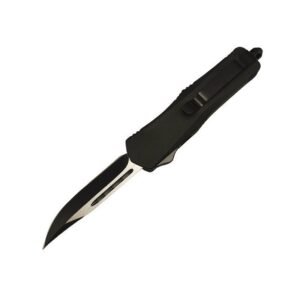 4 Inch OTF Automatic Knife – Black Handle Straight Edge
