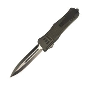 4 Inch OTF Delta Knife – Black Straight Edge