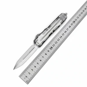 Clear Handle OTF Knife – Transparent Body