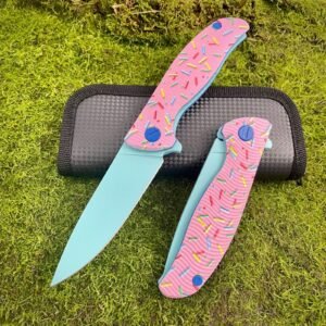 Bear Head Donut Fold Folding Knife