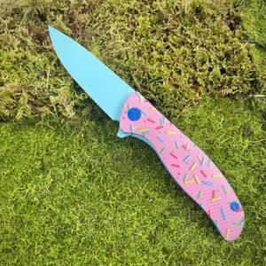 Bear Head Donut Fold Folding Knife