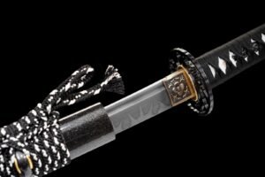 Ghost Handmade Leaf-Pattern Samurai Fixed Blade Knife