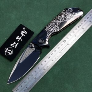Undead Tiger Wei New Edition M390 Mirror DLC Blade Titanium Alloy Handle SF