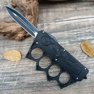 Plastic-handled Ghost Knight Gauntlets Jump Straight At The Tiger OTF Knife