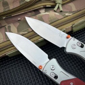 Butterfly 535-9 Red And White G10 Handle Folding Knife