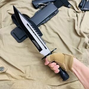 Tiger Tooth War Wolf Fixed Blade Knife
