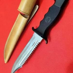 Snow Leopard Combat Straight Action Fixed Blade Knife