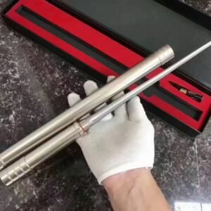 56 Triangular Silver Fixed Blade Knife