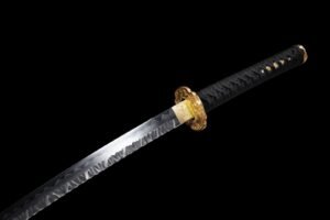 Ghost Handmade Hammered Black Samurai Fixed Blade Knife