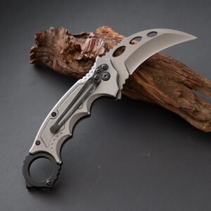 Fox Wood Handles Fold Claws Karambit Knife