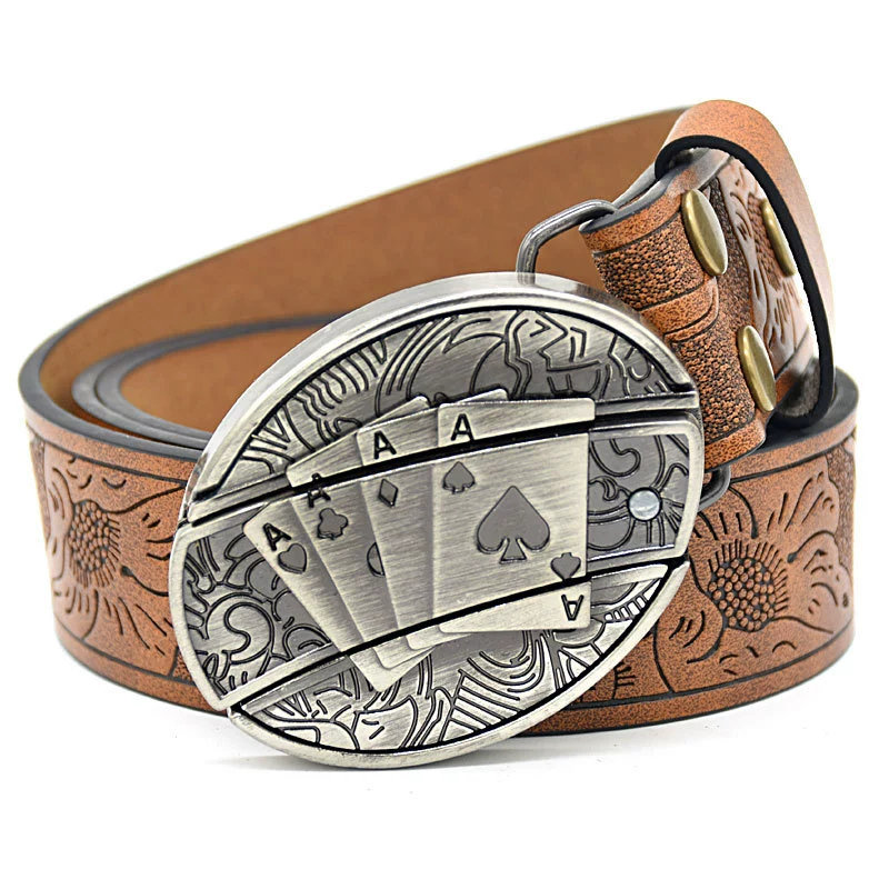 2e9ae6b2ddcd843cbb91787fbca5935.png Belt Buckle Knife-Poker Knife Buckle Embossed Brown