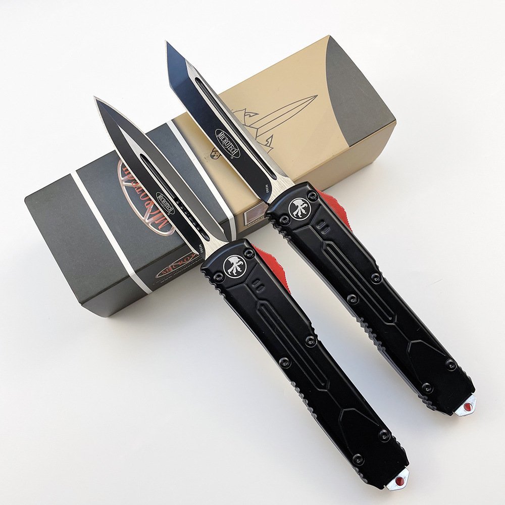 2fc37e4f-80de-4308-855a-51b27ec64d39.jpeg Zinc-handle Microtech Bounty Hunter Black OTF Knife
