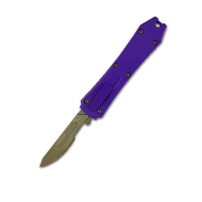 3.jpg Scalpel Utility Knife With 10 Blade Knife Purple Box Cutter