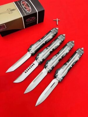 Microtech Transparent UT White Shell OTF Knife