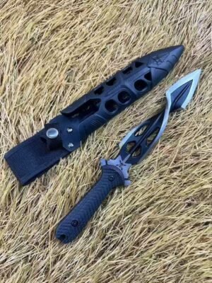 Combined With M48 Spiral Flat Spines Fixed Blade Knife