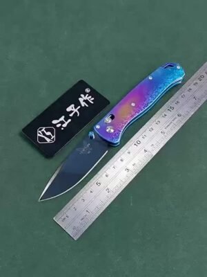 Butterfly 535 M390 Ultra Mirror DLC Ice Crystal Titanium Alloy Handle SF Express Folding Knife