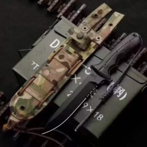 Chris Reeve Green Beret Partially Serrated Fixed Blade Knife
