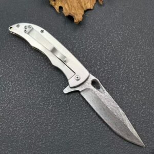 Koi Damascus Mini Folding Knife
