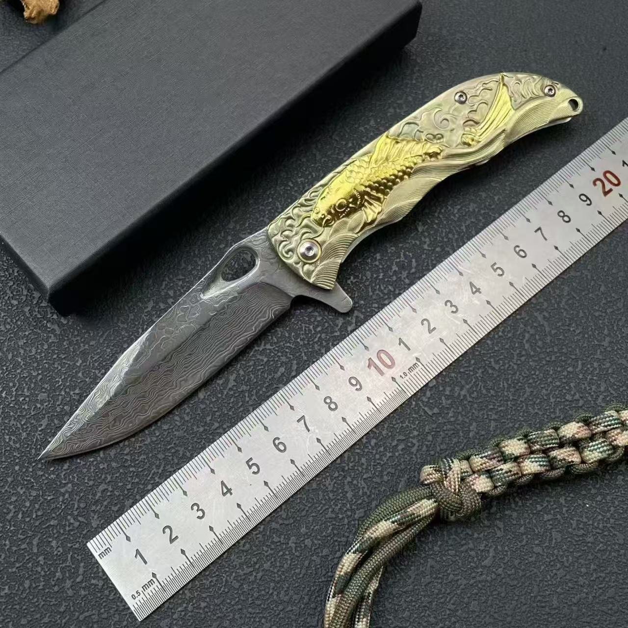 39a61935-9666-478d-9905-fdd249c4dfa9.jpeg Koi Damascus Mini Folding Knife