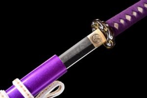 Purple-Sheath Commander Samurai Fixed Blade Knife