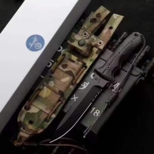 Chris Reeve Green Beret Partially Serrated Fixed Blade Knife