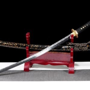 Ghost Handmade Hammered Black Samurai Fixed Blade Knife