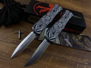 Microtech Hera Goddess Floral Pattern OTF Knife