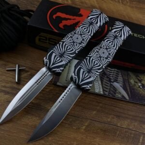 Microtech Hera Goddess Floral Pattern OTF Knife