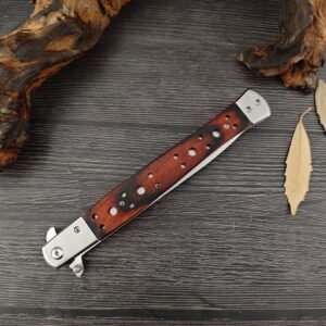 The Wooden-handled Swordfish Broke With A Loud Cry Folding Knife