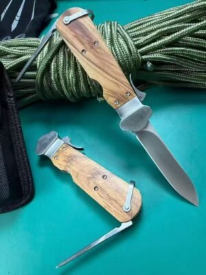 German Paratrooper Gravity Knife with Canopy Cutter